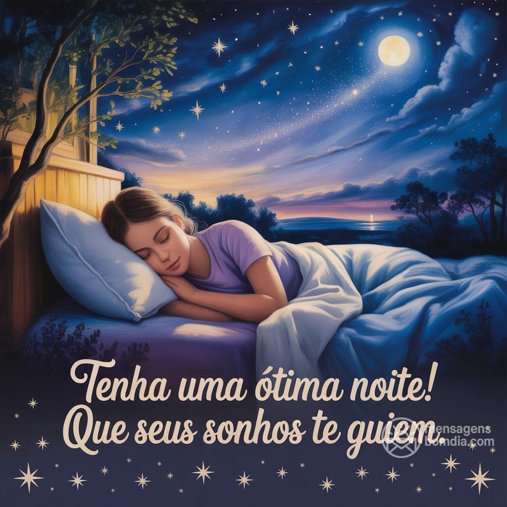 Tenha uma ótima noite! Que seus sonhos te guiem.