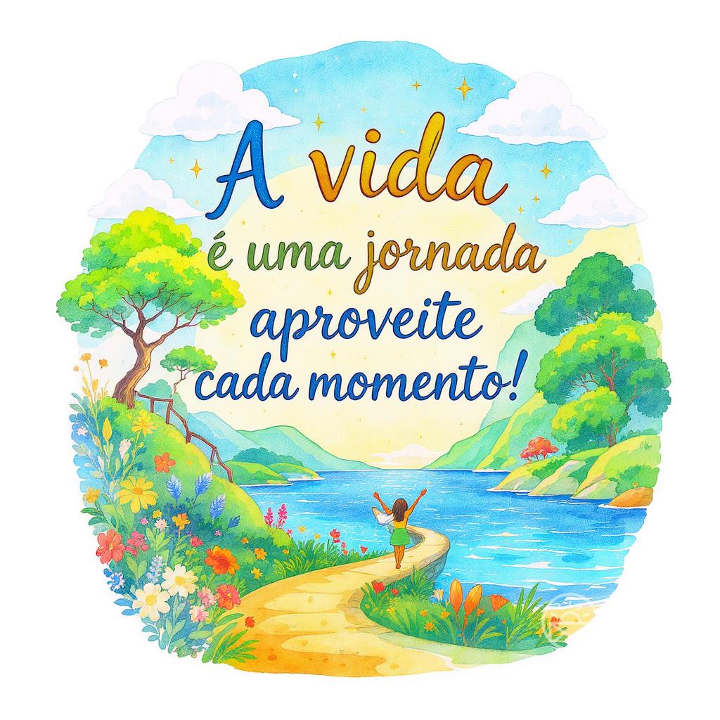 A vida é uma jornada, aproveite cada momento!