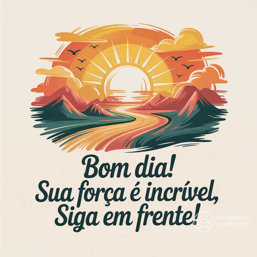 Bom dia! Sua força é incrível, siga em frente!