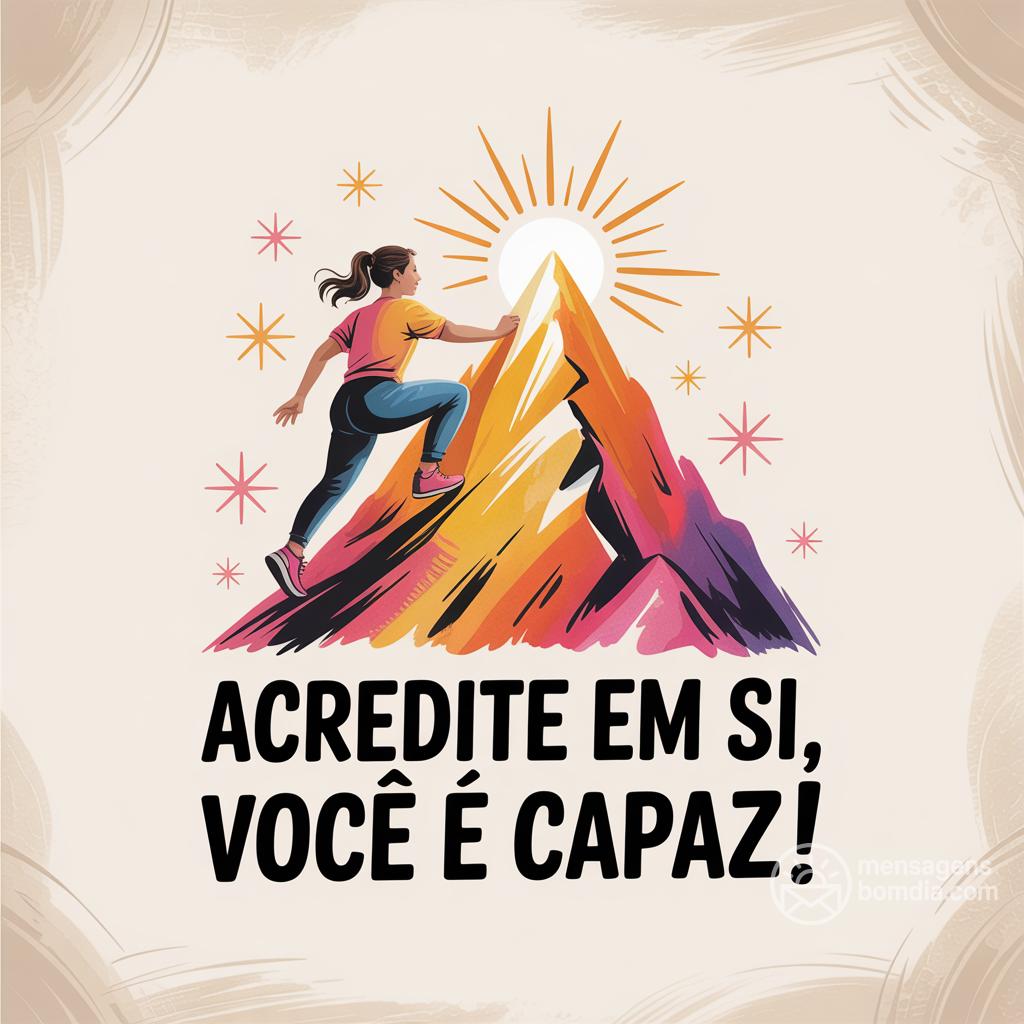 Acredite em si, você é capaz!
