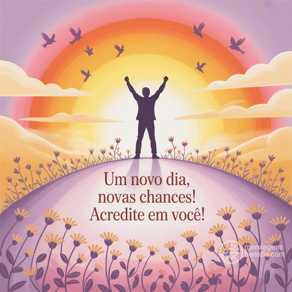 Um novo dia, novas chances! Acredite em você!