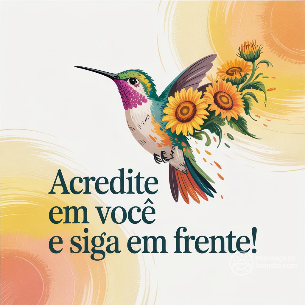 Acredite em você e siga em frente!