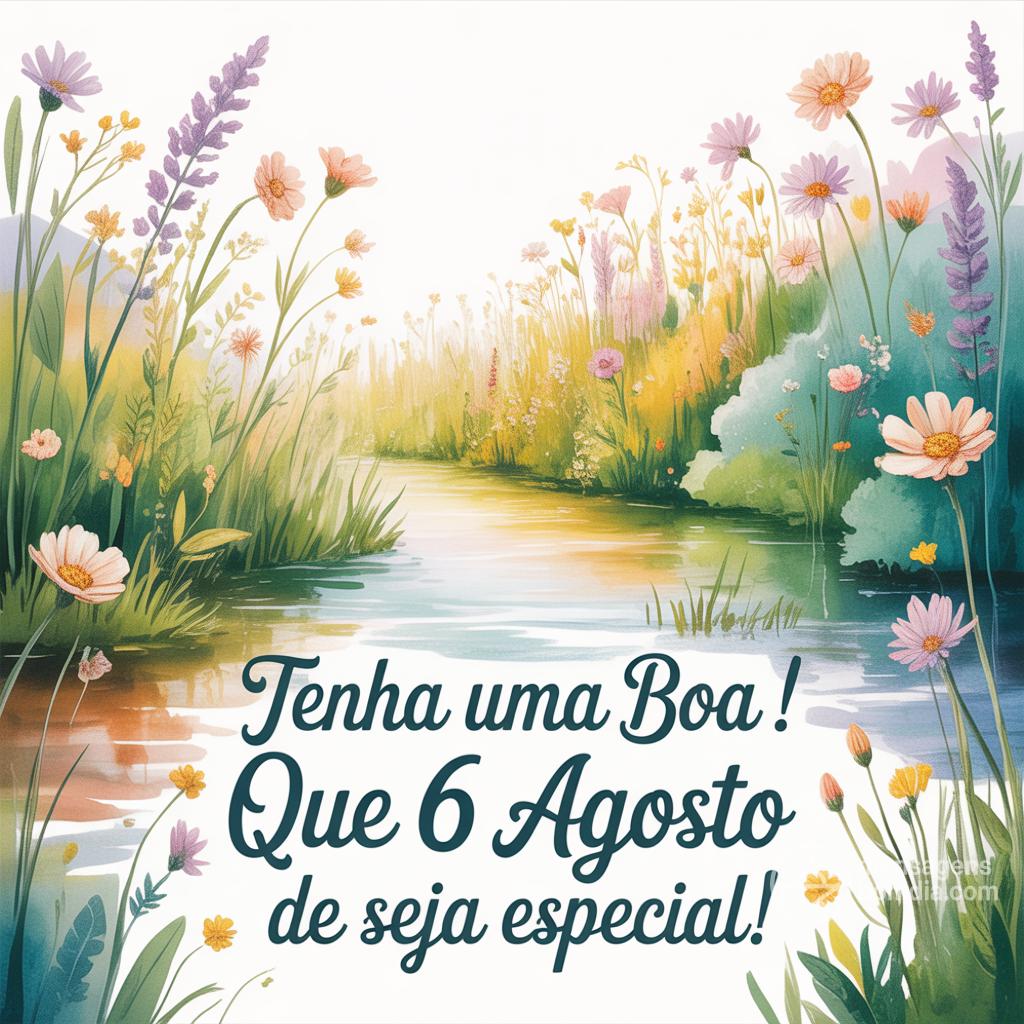 Tenha uma boa ! Que 6 agosto de  seja especial!