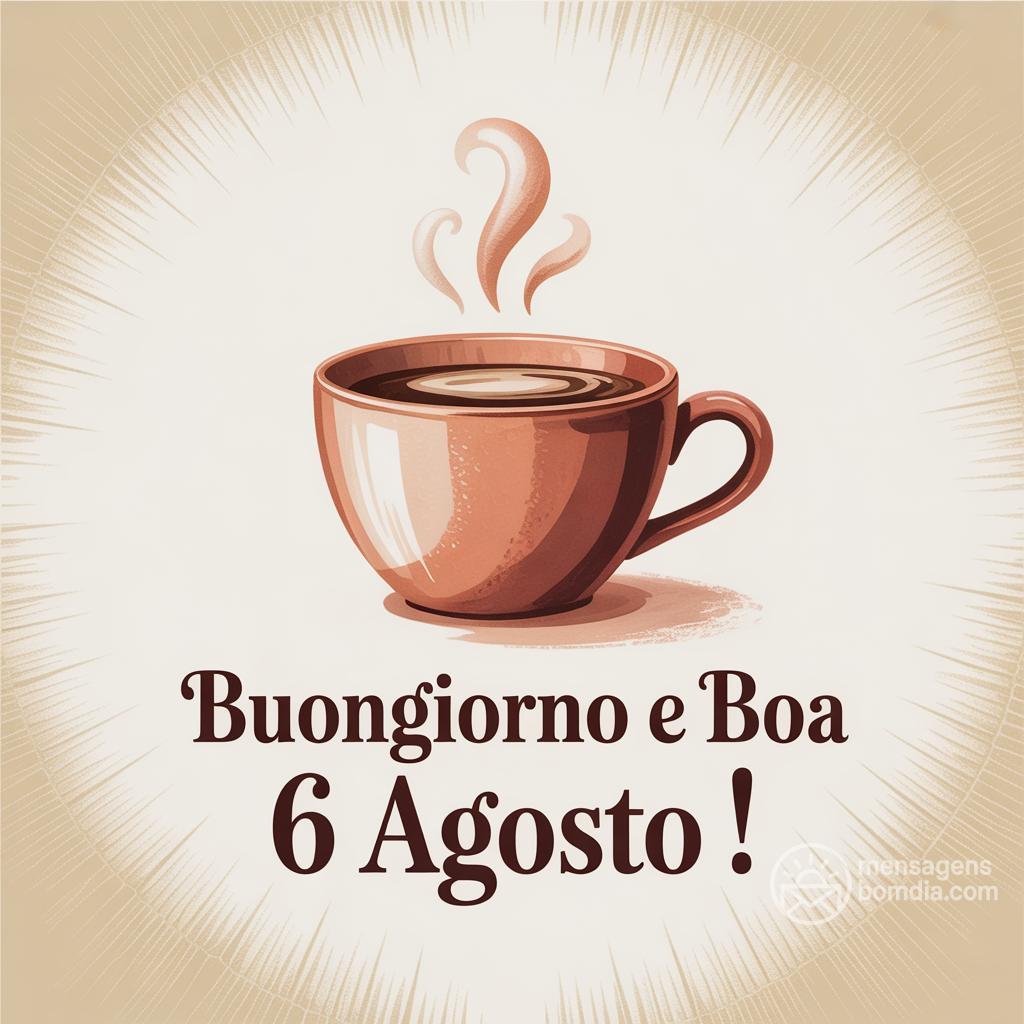Buongiorno e boa  6 agosto !