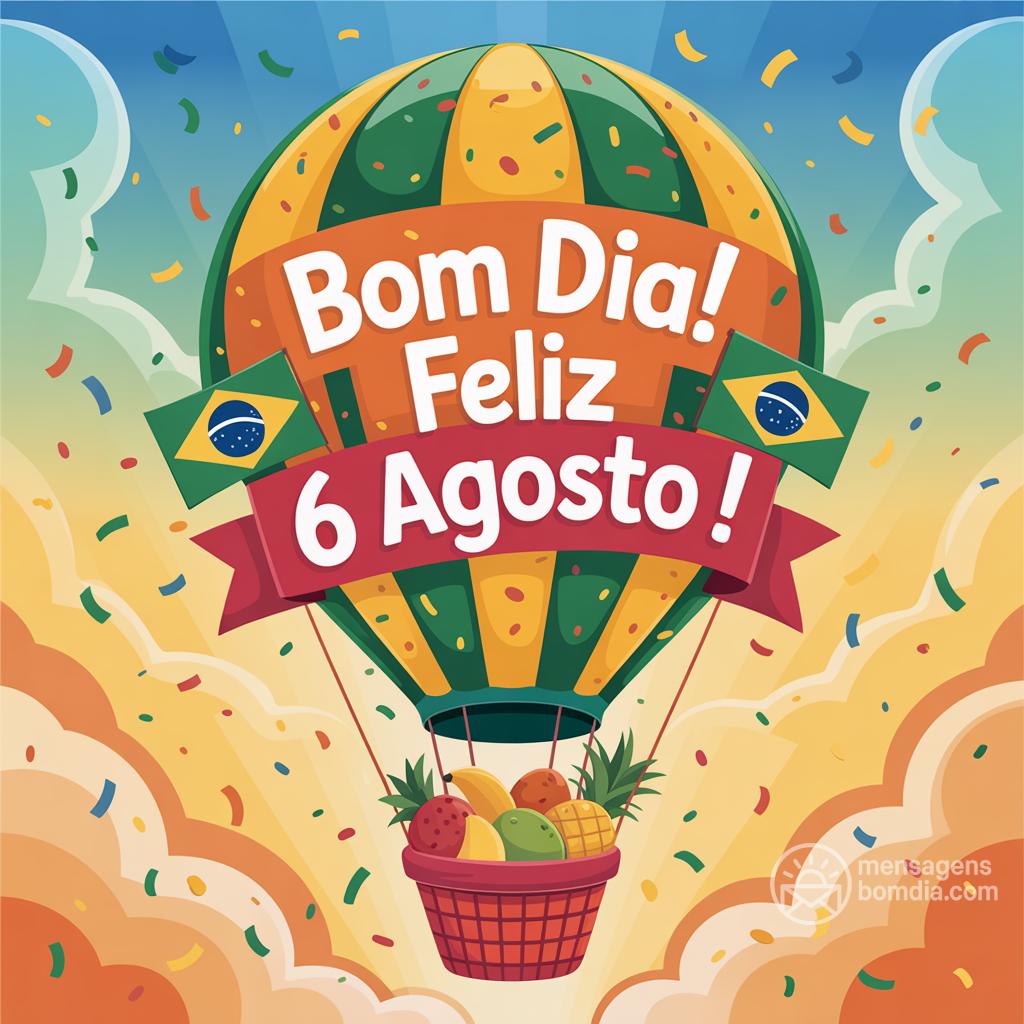 Bom dia! Feliz  6 agosto !