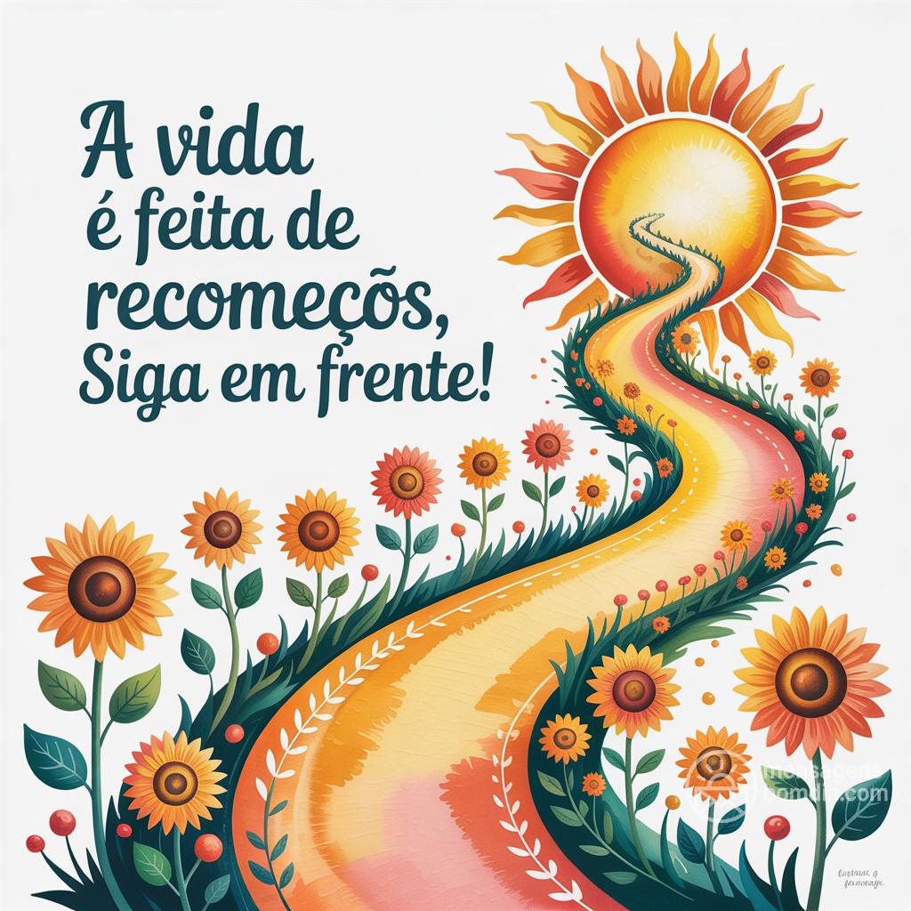 A vida é feita de recomeços, siga em frente!