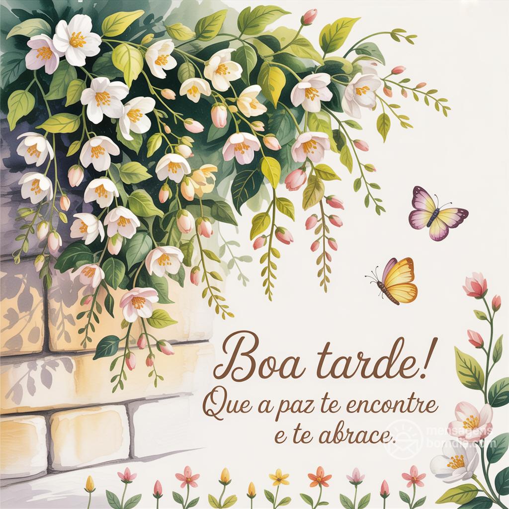 Boa tarde! Que a paz te encontre e te abrace.