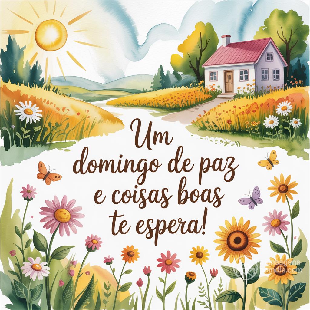 Um domingo de paz e coisas boas te espera!