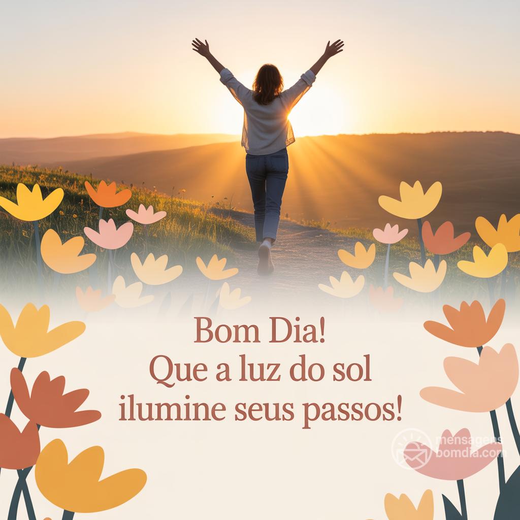 Bom dia! Que a luz do sol ilumine seus passos!