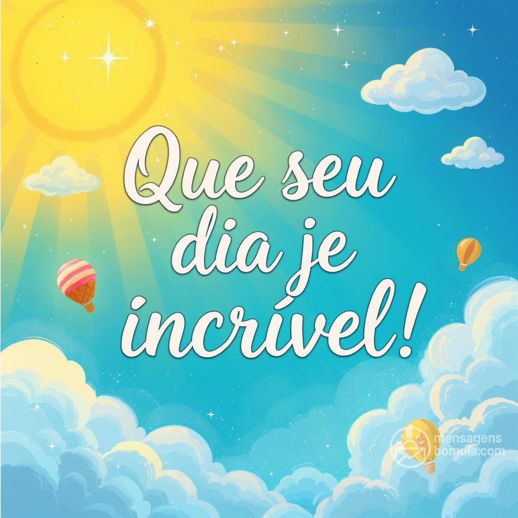 Que seu dia seja incrível!