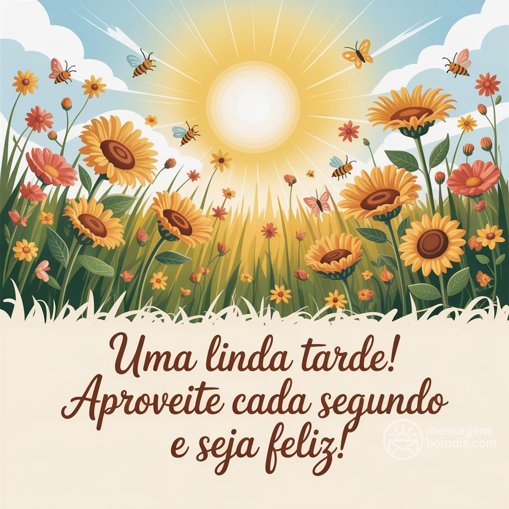 Uma linda tarde! Aproveite cada segundo e seja feliz!