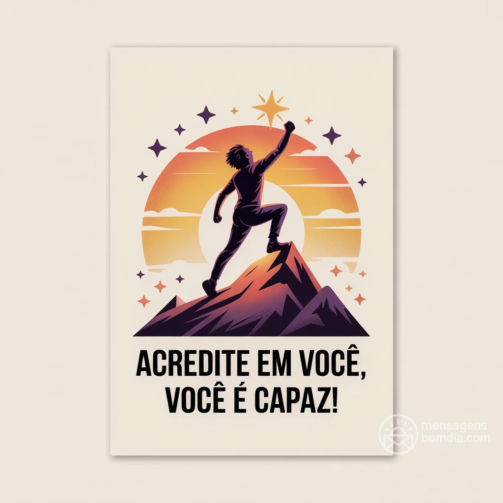 Acredite em você, você é capaz!