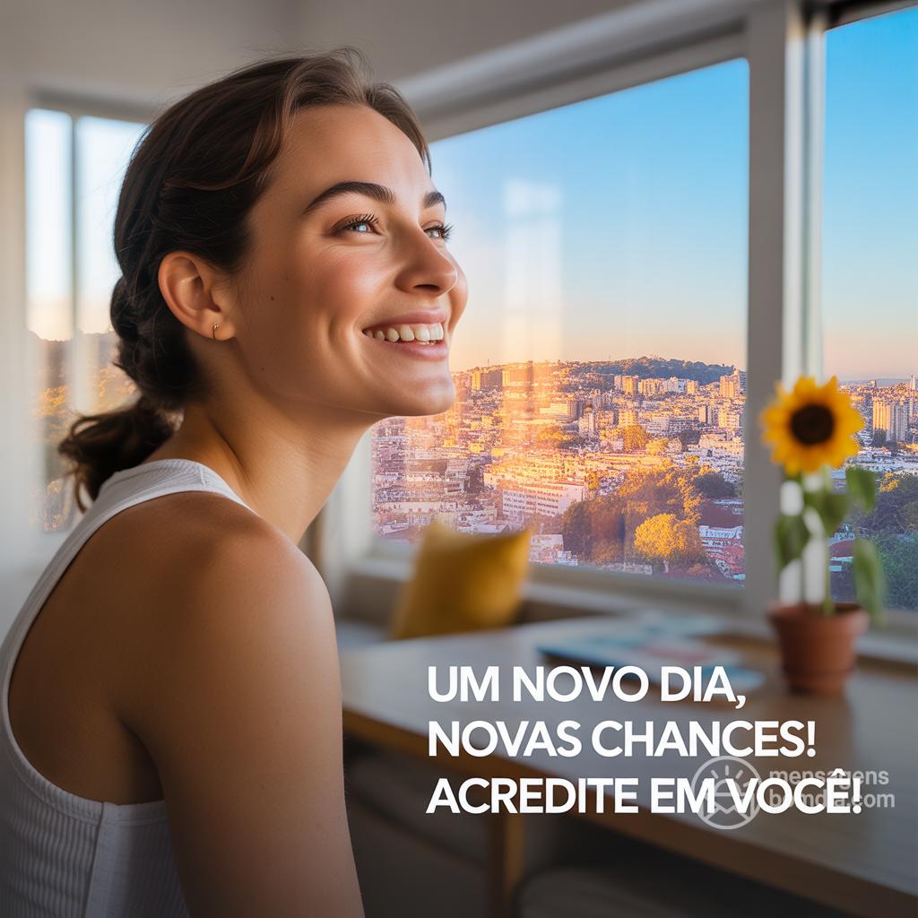 Um novo dia, novas chances! Acredite em você!