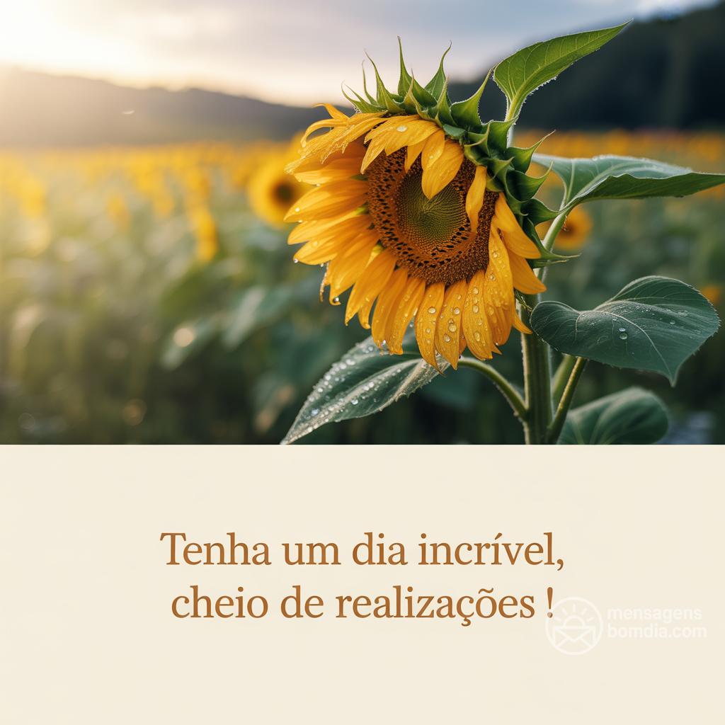 Tenha um dia incrível, cheio de realizações!