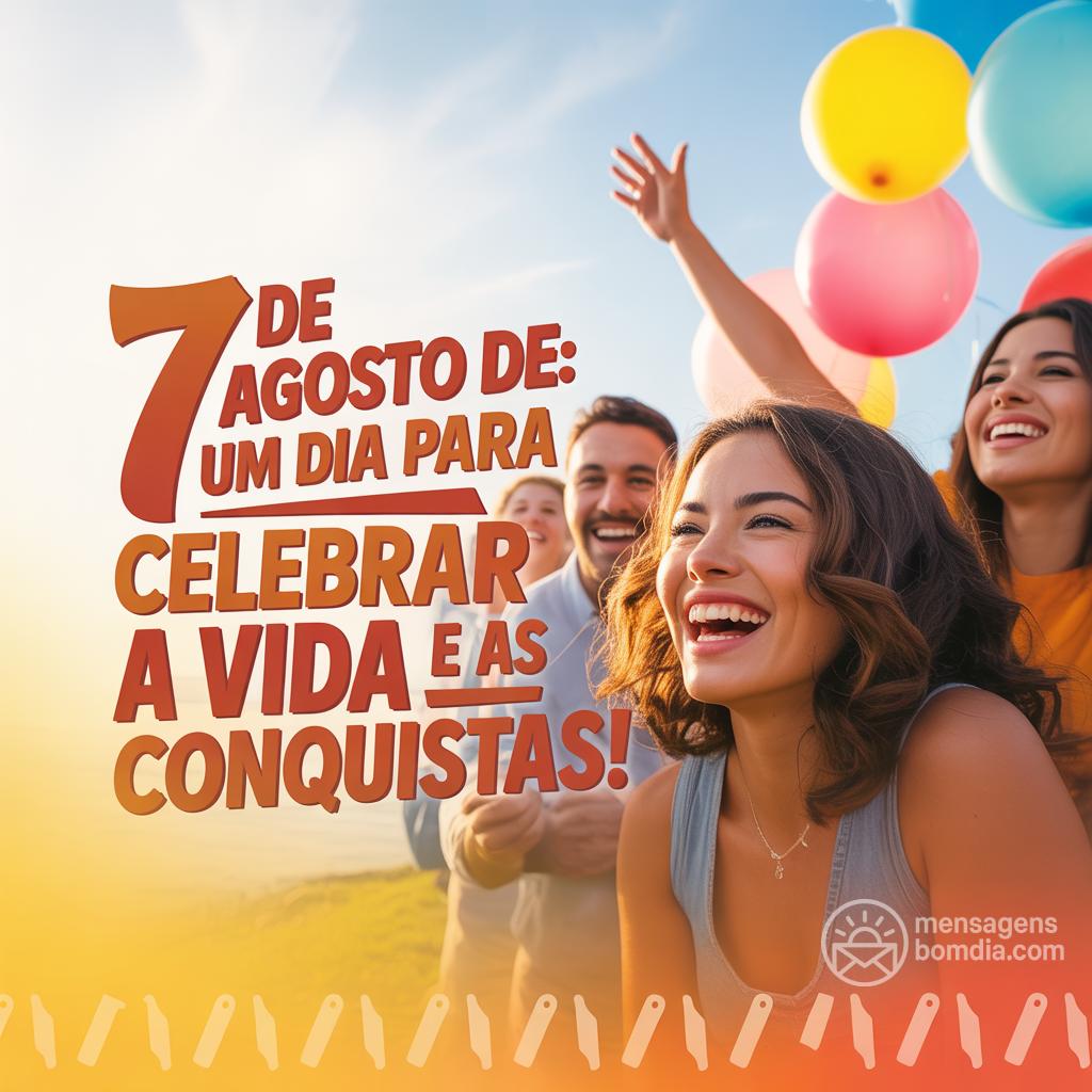 7 de agosto de : um dia para celebrar a vida e as conquistas!