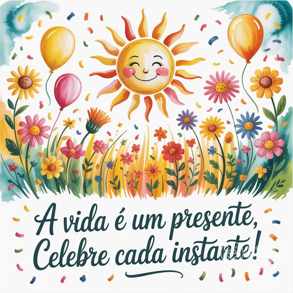 A vida é um presente, celebre cada instante!