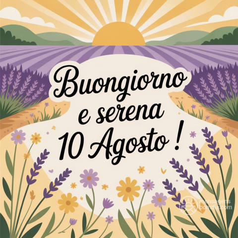 Bom dia e Boa Domenica: Celebrando 10 de Agosto de 2025