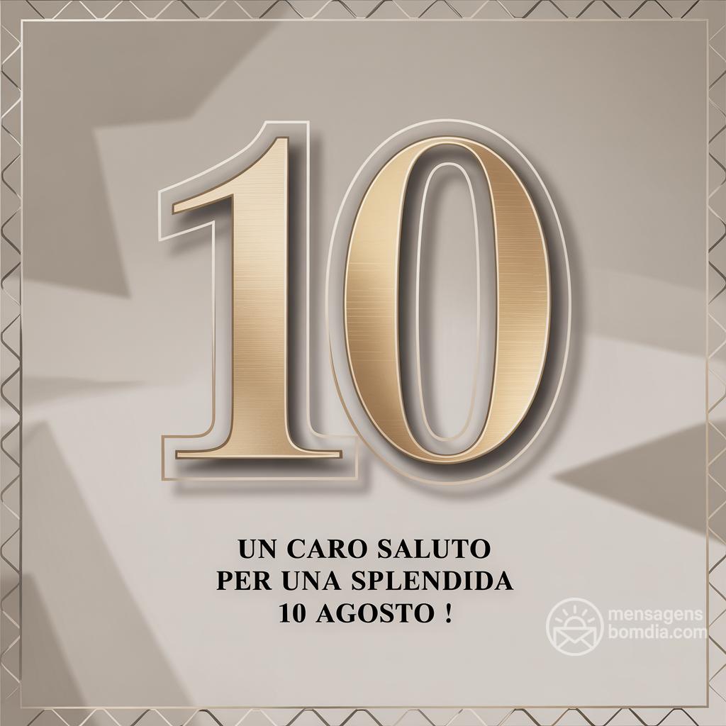 Un caro saluto per una splendida  10 agosto !