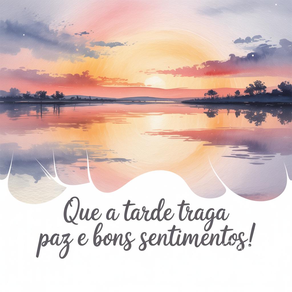 Que a tarde traga paz e bons sentimentos!