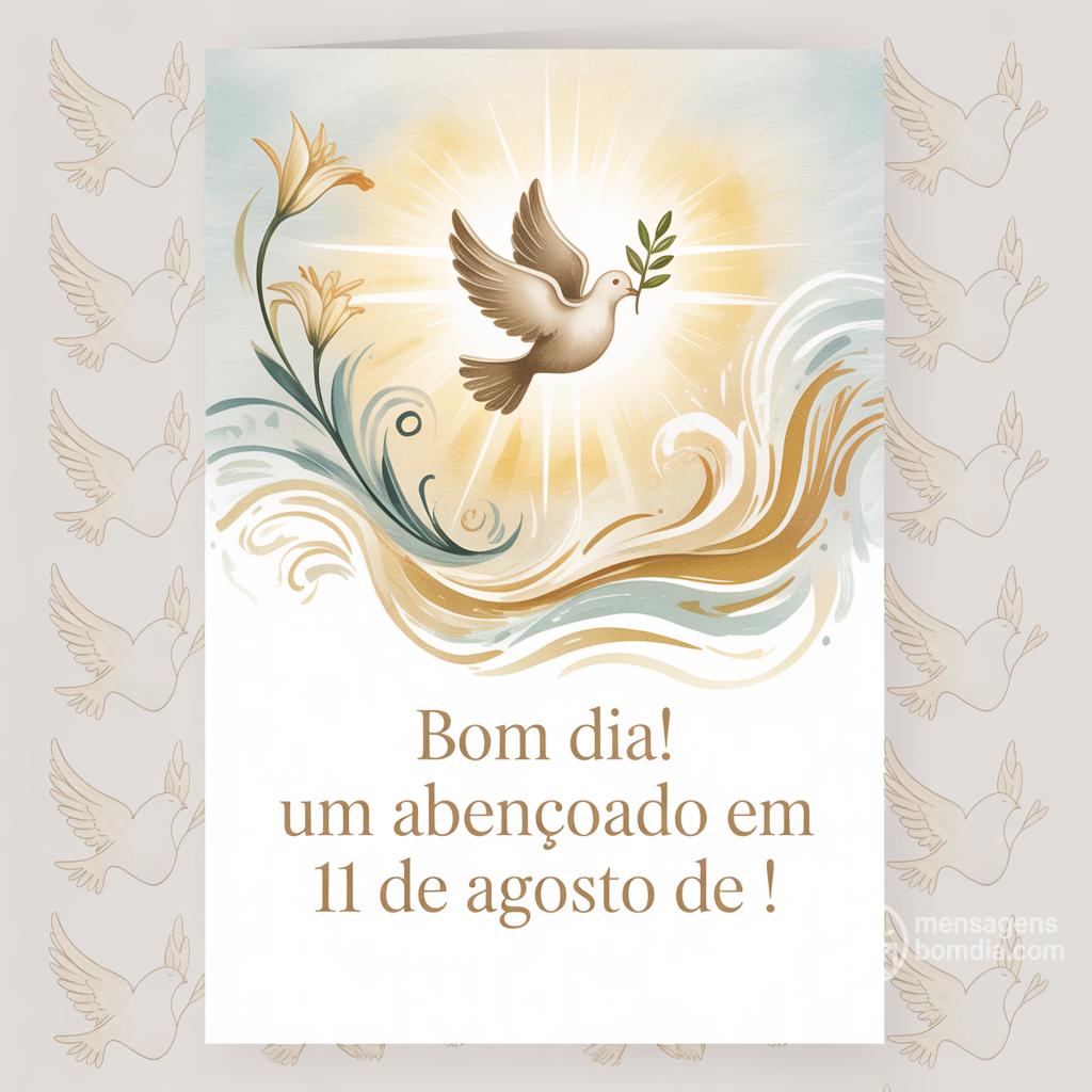 Bom dia! Um  abençoado em 11 de agosto de !