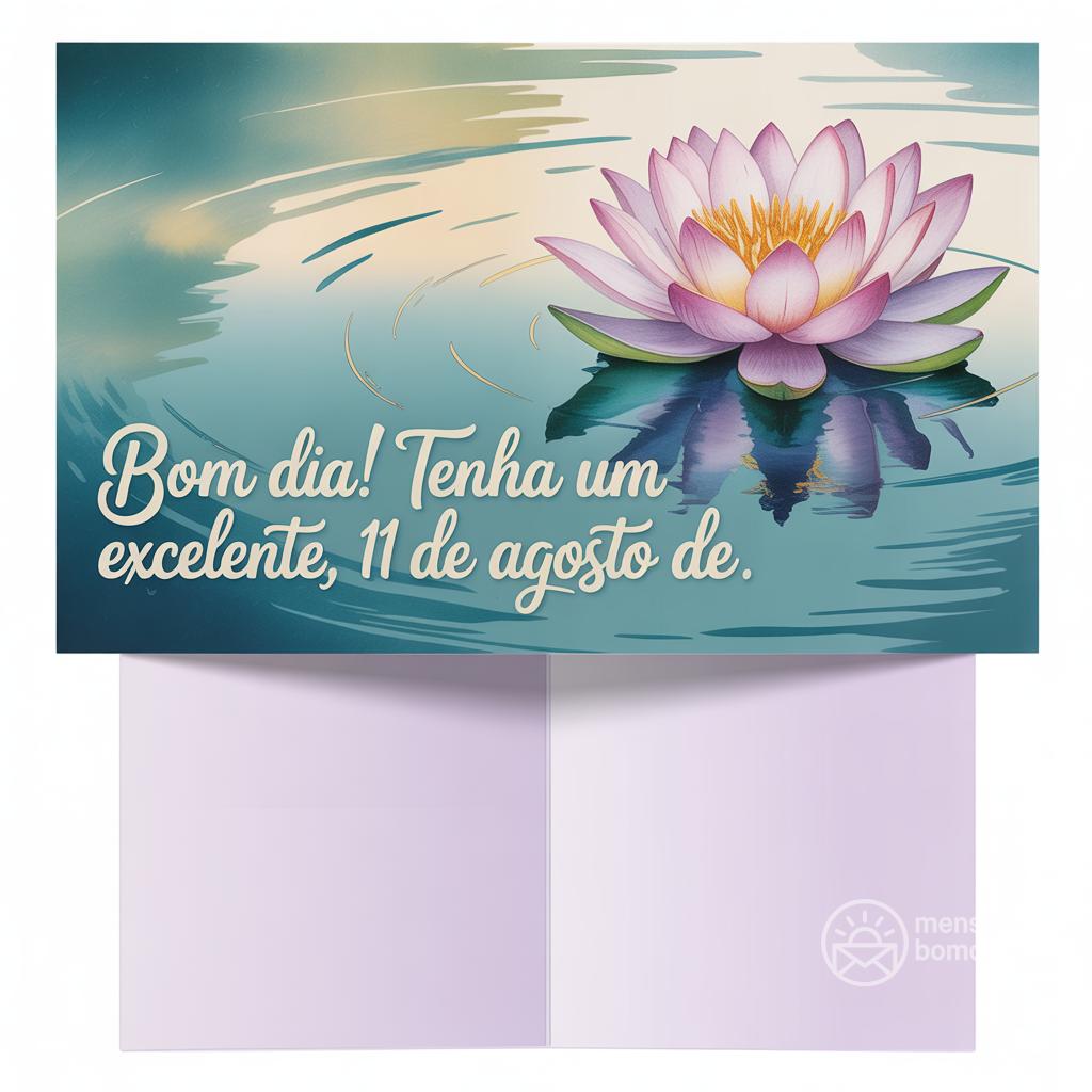 Bom dia! Tenha um excelente , 11 de agosto de .