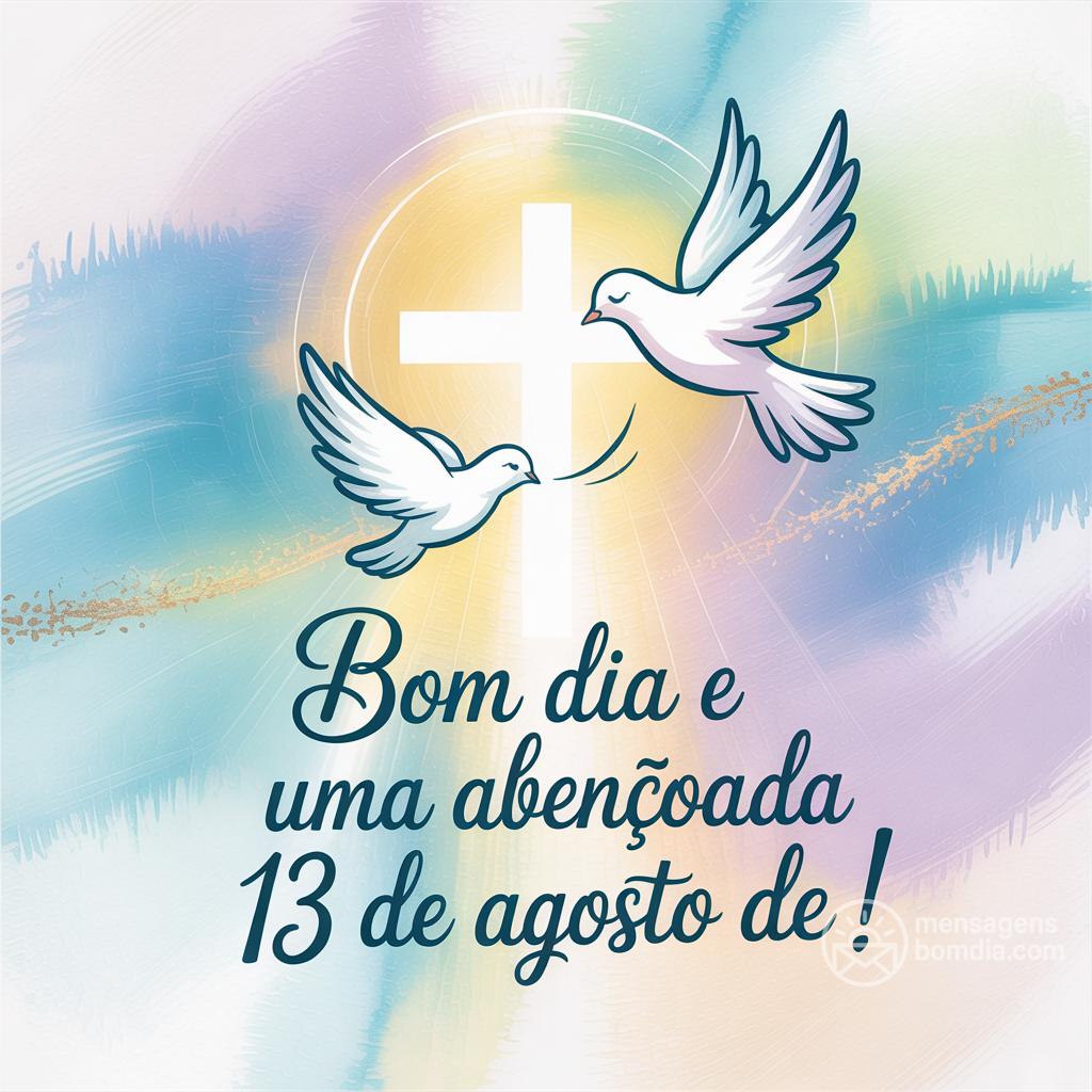Bom dia e uma abençoada  13 de agosto de !