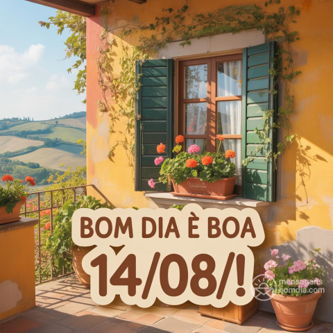 Bom Dia! Giovedì 14 de Agosto de 2025