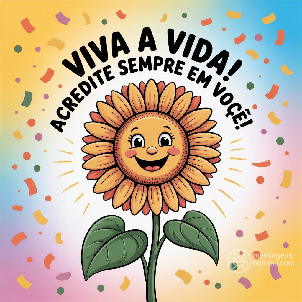 Viva a vida! Acredite sempre em você!