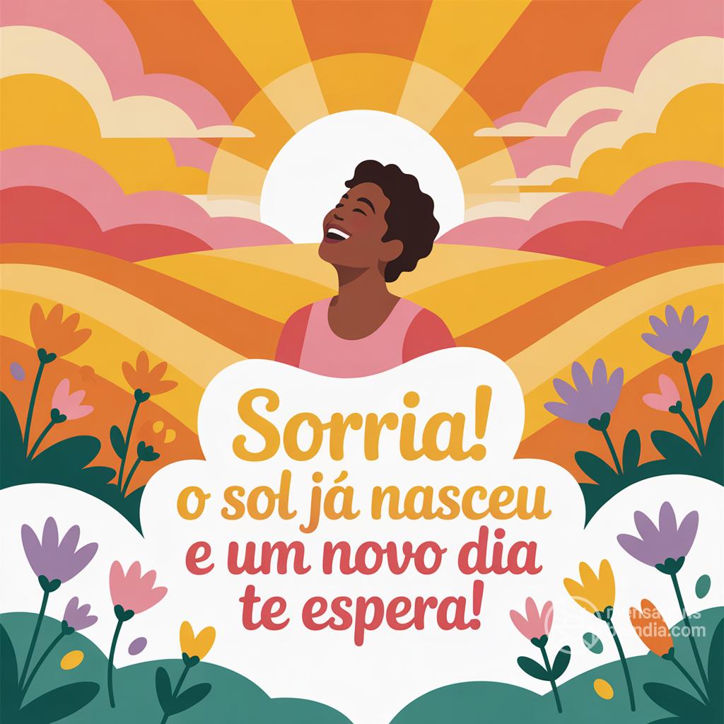 Sorria! O sol já nasceu e um novo dia te espera!