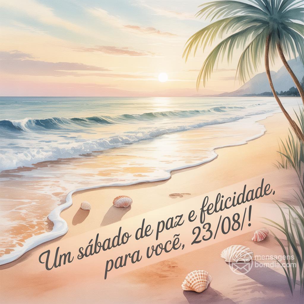 Um sábado de paz e felicidade para você, 23/08/!