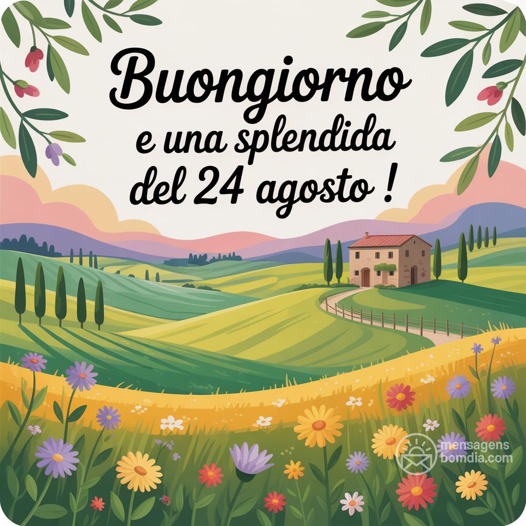 Buongiorno e una splendida  del 24 agosto !
