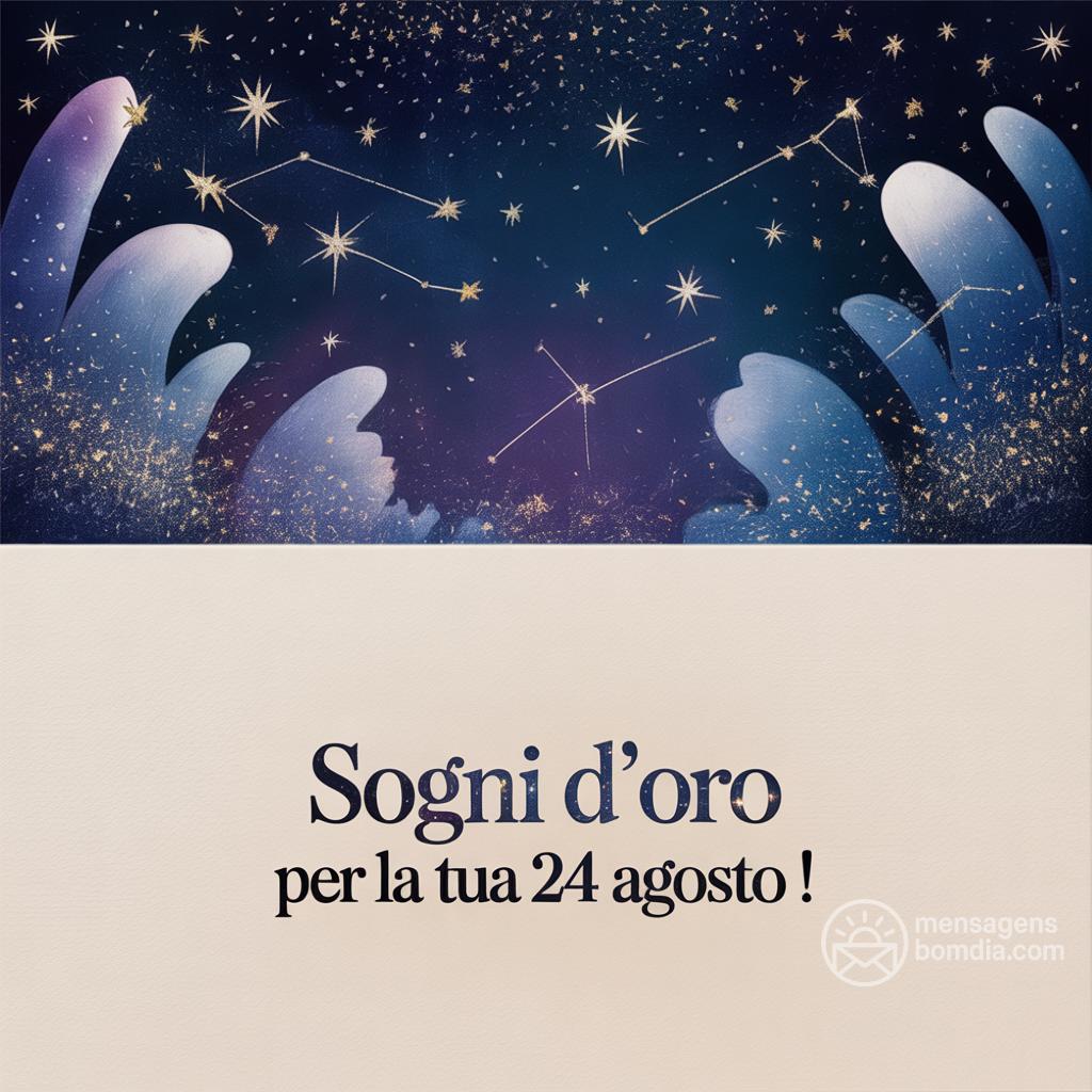 Sogni d'oro per la tua  24 agosto !