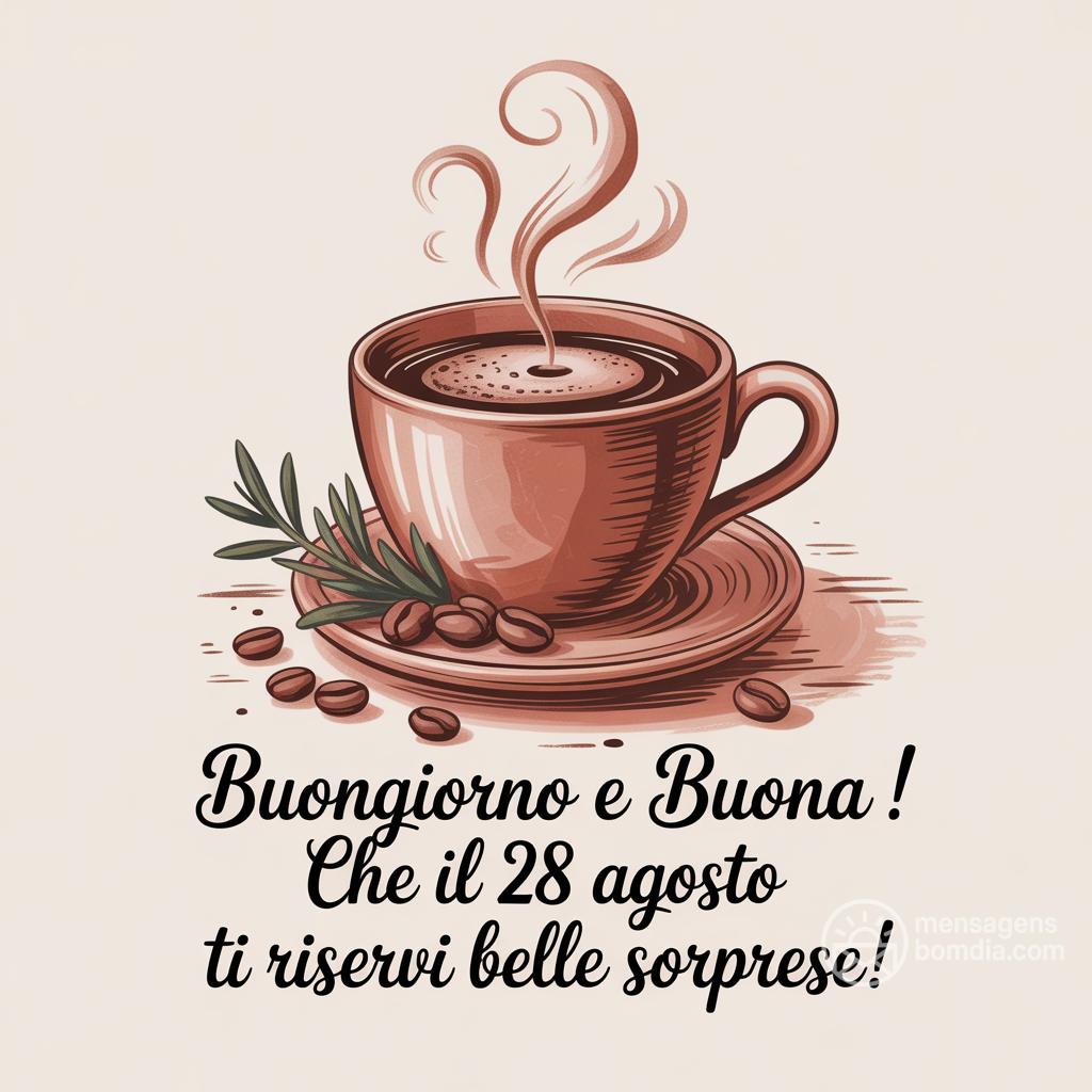 Buongiorno e buona ! Che il 28 agosto  ti riservi belle sorprese!