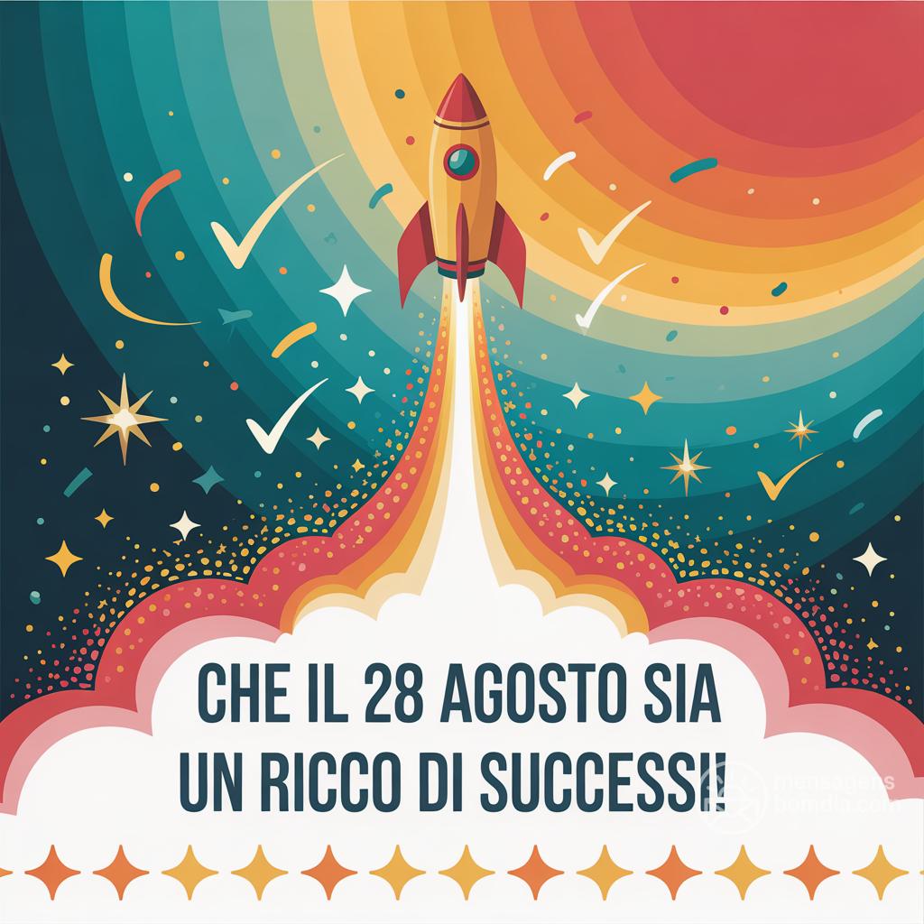 Che il 28 agosto  sia un  ricco di successi!