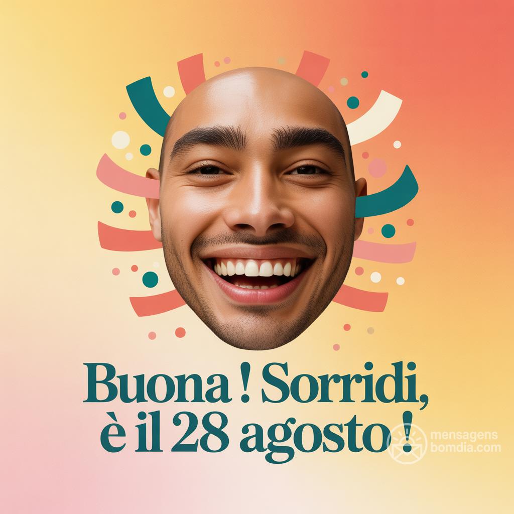 Buona ! Sorridi, è il 28 agosto !