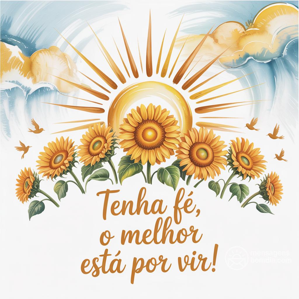 Tenha fé, o melhor está por vir!