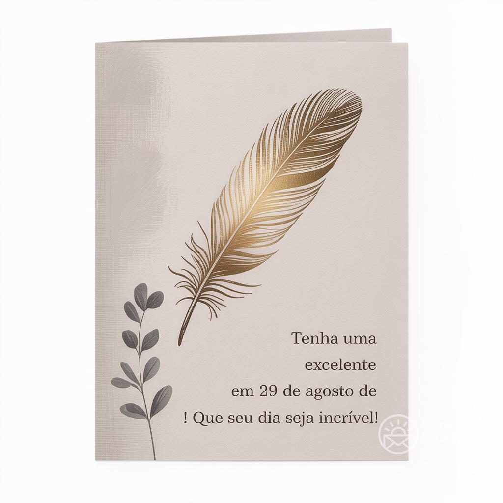 Tenha uma excelente  em 29 de agosto de ! Que seu dia seja incrível!