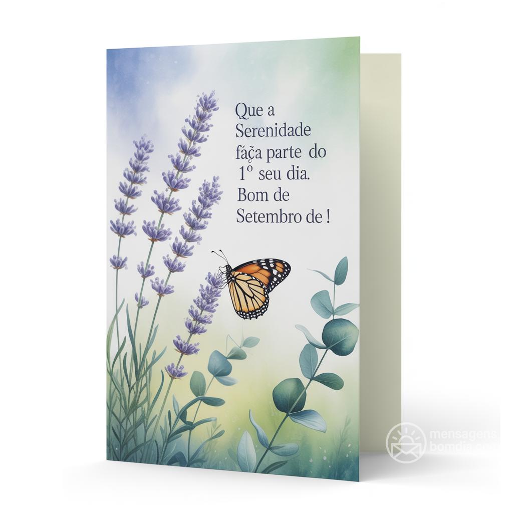 Que a serenidade faça parte do seu dia. Bom , 1° de setembro de !