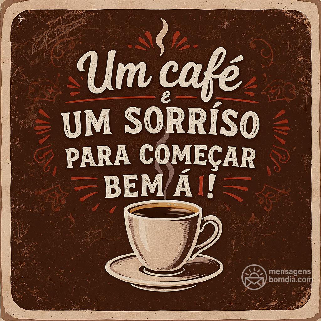 Um café e um sorriso para começar bem a ! 2/09/, um bom dia!