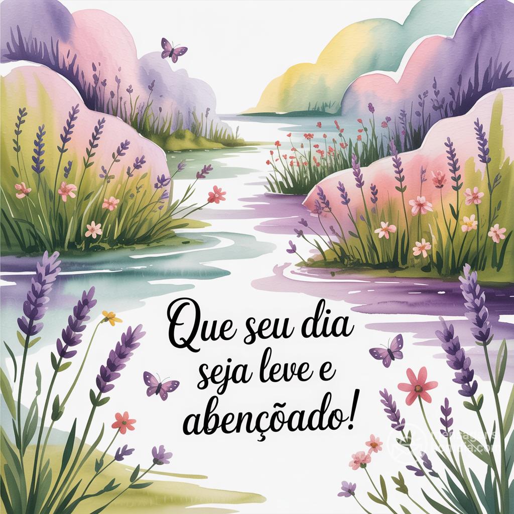 Que seu dia seja leve e abençoado!