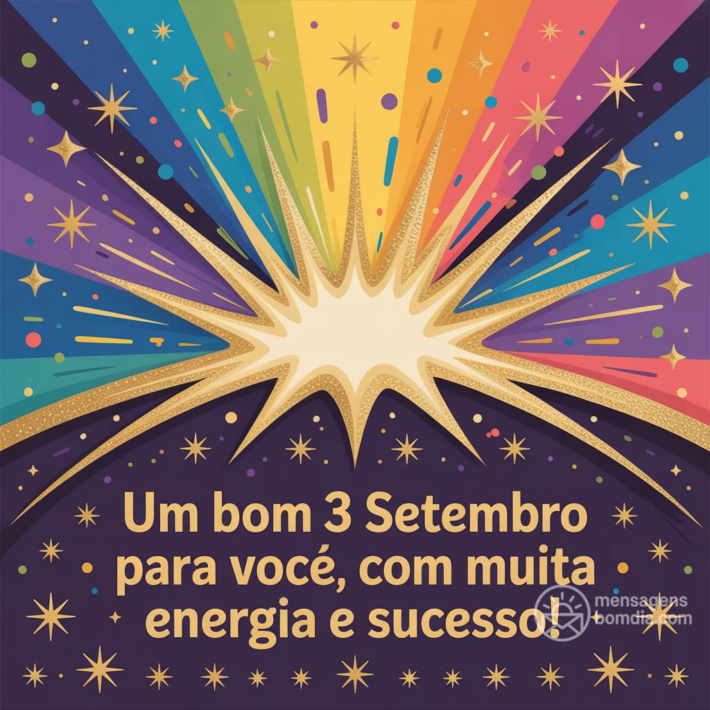 Um bom  3 settembre  para você, com muita energia e sucesso!