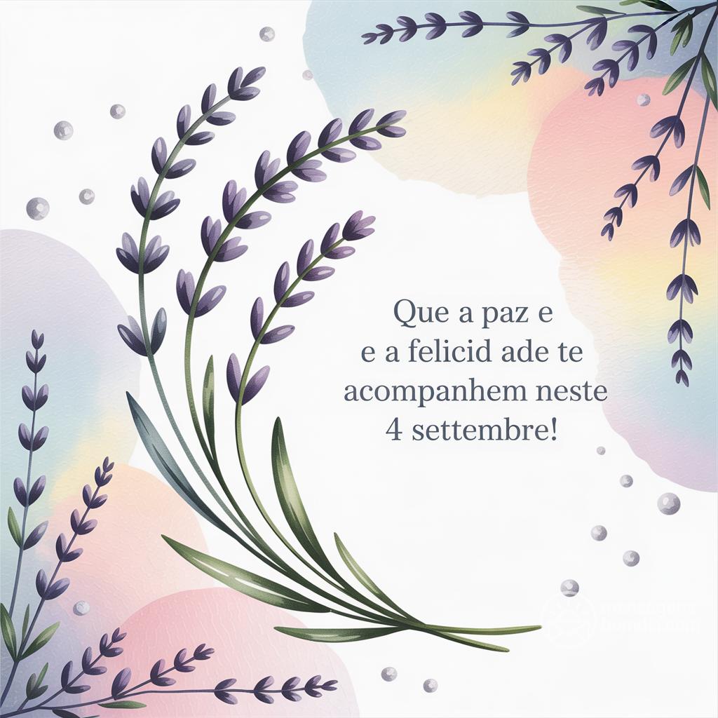 Que a paz e a felicidade te acompanhem neste  4 settembre!