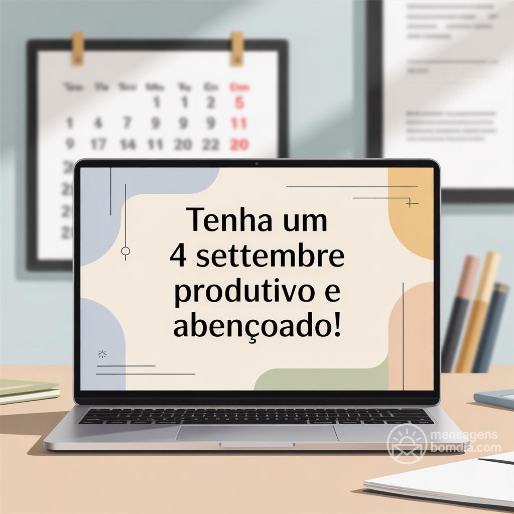 Tenha um  4 settembre produtivo e abençoado!
