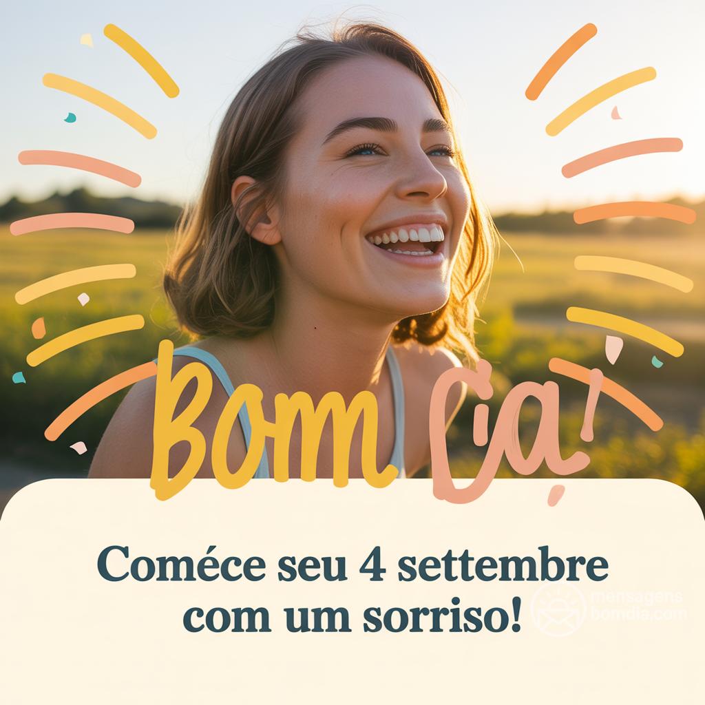 Comece seu  4 settembre com um sorriso! Bom dia!