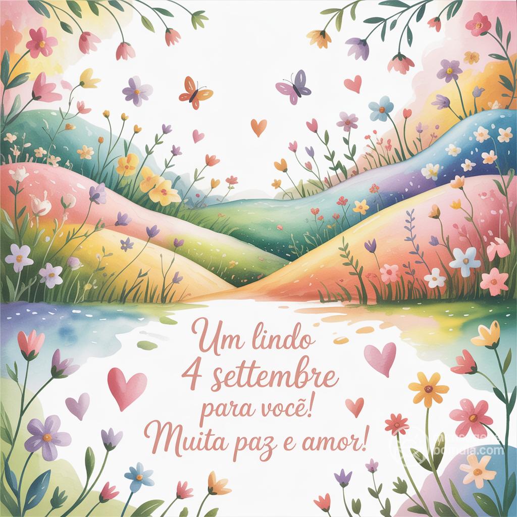 Um lindo  4 settembre para você! Muita paz e amor!