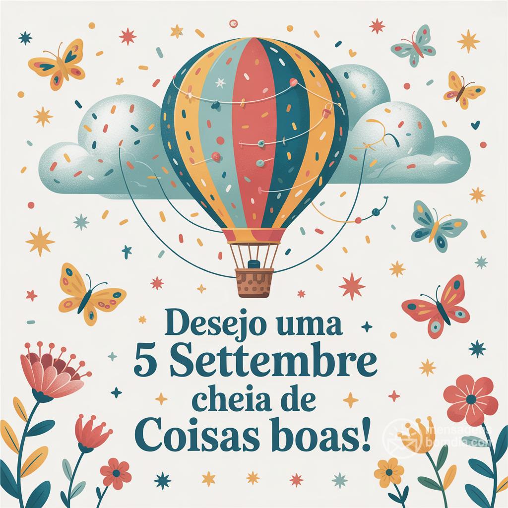 Desejo uma  5 settembre  cheia de coisas boas!