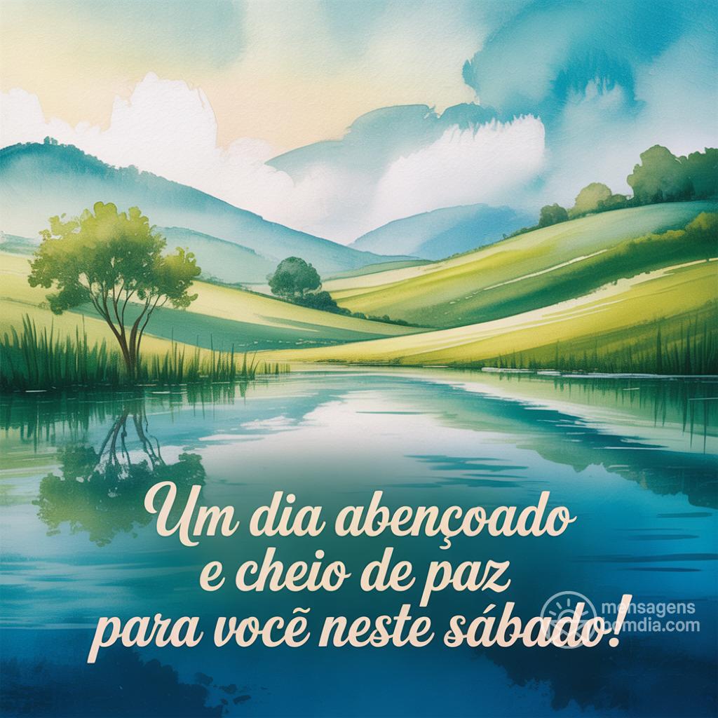 Um dia abençoado e cheio de paz para você neste sábado!
