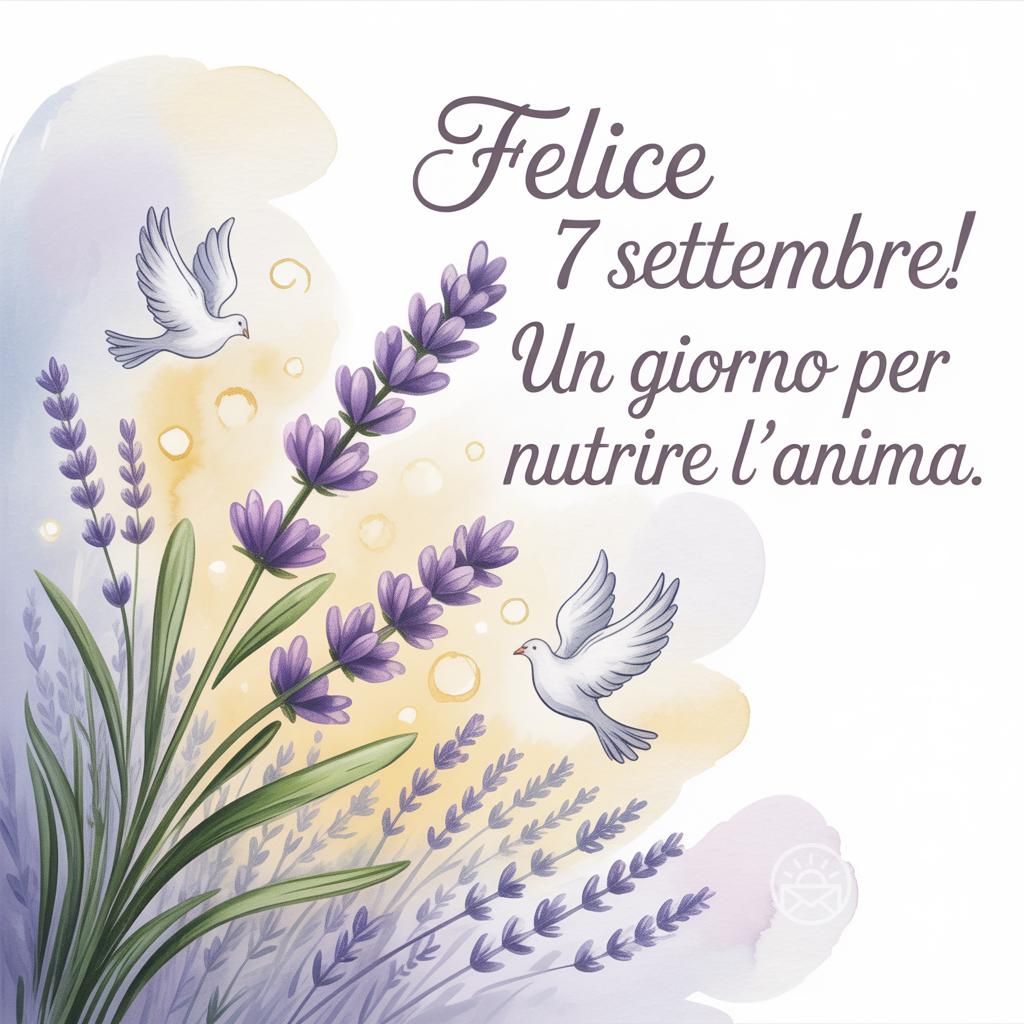 Felice  7 settembre! Un giorno per nutrire l'anima.