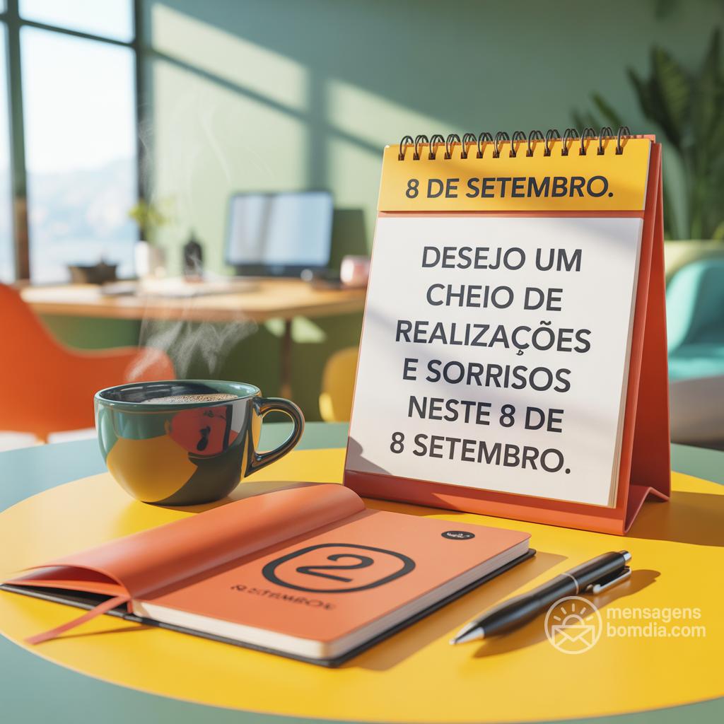 Desejo um  cheio de realizações e sorrisos neste 8 de setembro.