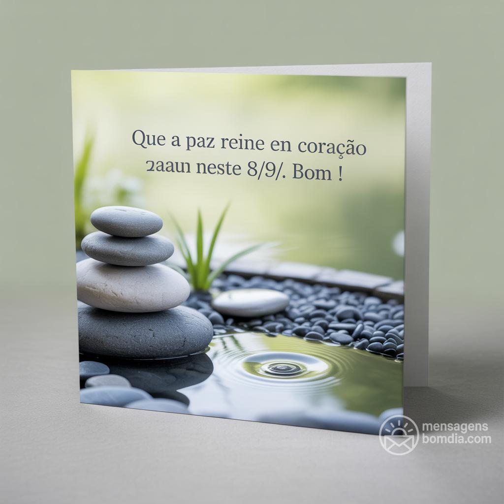 Que a paz reine em seu coração neste 8/9/. Bom !